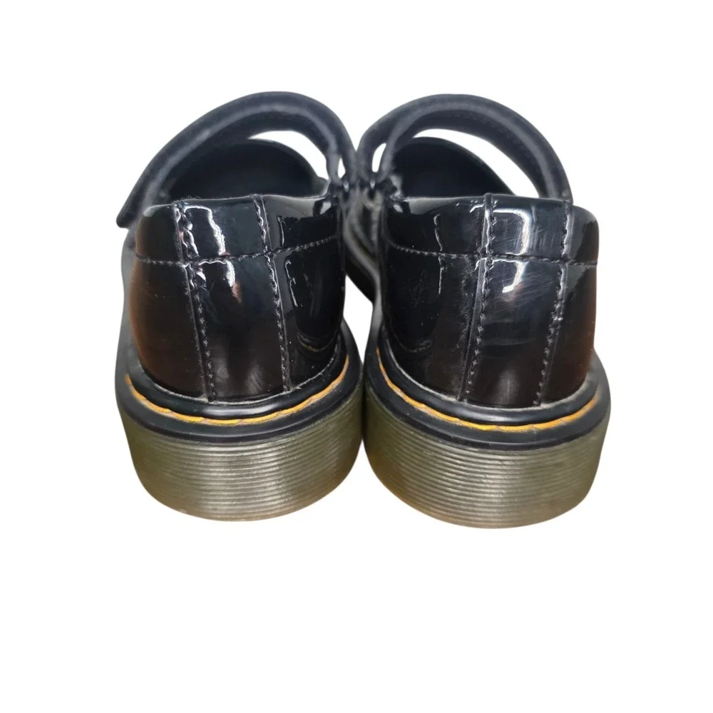 Dr Martens Maccy Girls 2 Black Patent Leather Mary Jane School Shoes
